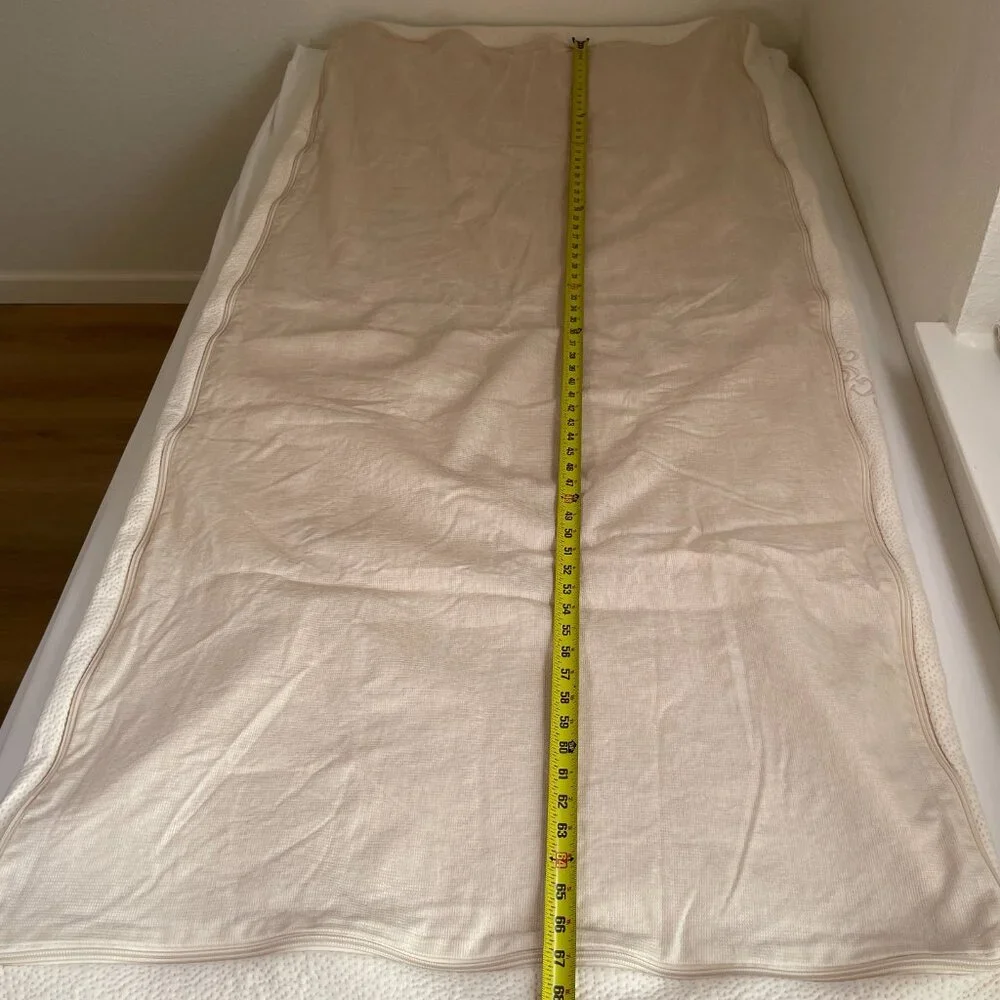 Latex For Less Organic Cotton Cover Mattress Topper Baby Toddler Crib Bed Unused